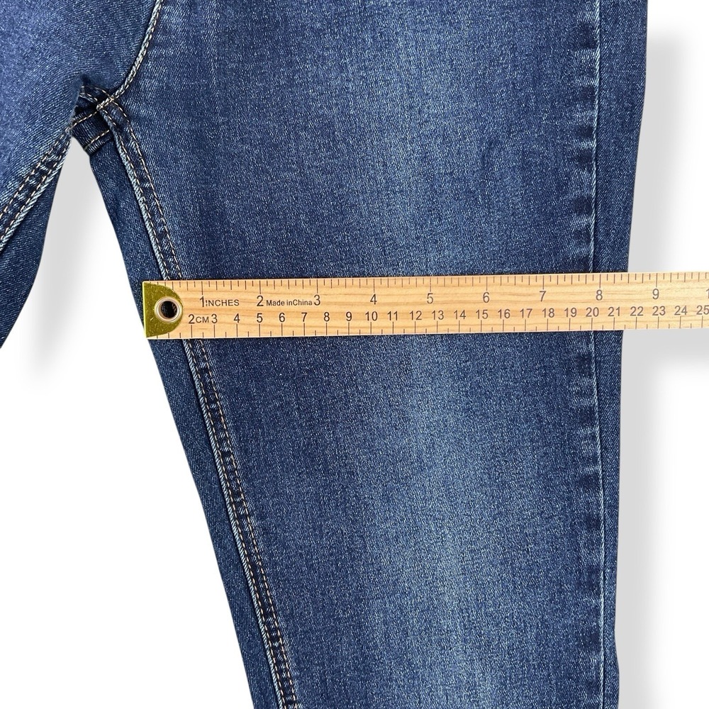 Rock & Roll Flare Jeans Womens 28x34 (ACTUAL 28x32) Blue Bargain Bell Pull On - Picture 14 of 16